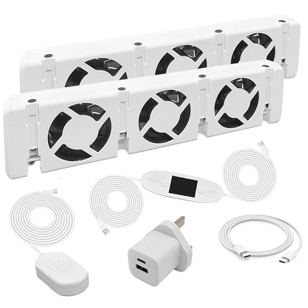 High Quality Hot Sale Smart Radiator Fan Radiator Ventilator Plastic Home Improvement Type C Connector 30x7x3cm