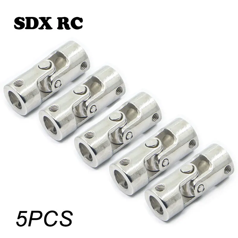 

5pcs 5*8 6*8 4*3.17 mm Universal Joint Connector Model Stainless Steel Metal Cardan Joint Gimbal Motor Shaft combination S232