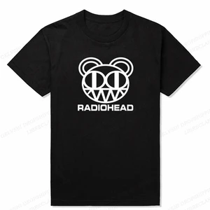Vintage Radiohead T Shirt Men Fashion T-Shirt Cotton T-Shirt Boy Tees Shole T-Shirt Rock Band T-shirts 10 Main Sales Rock Blouse - №9