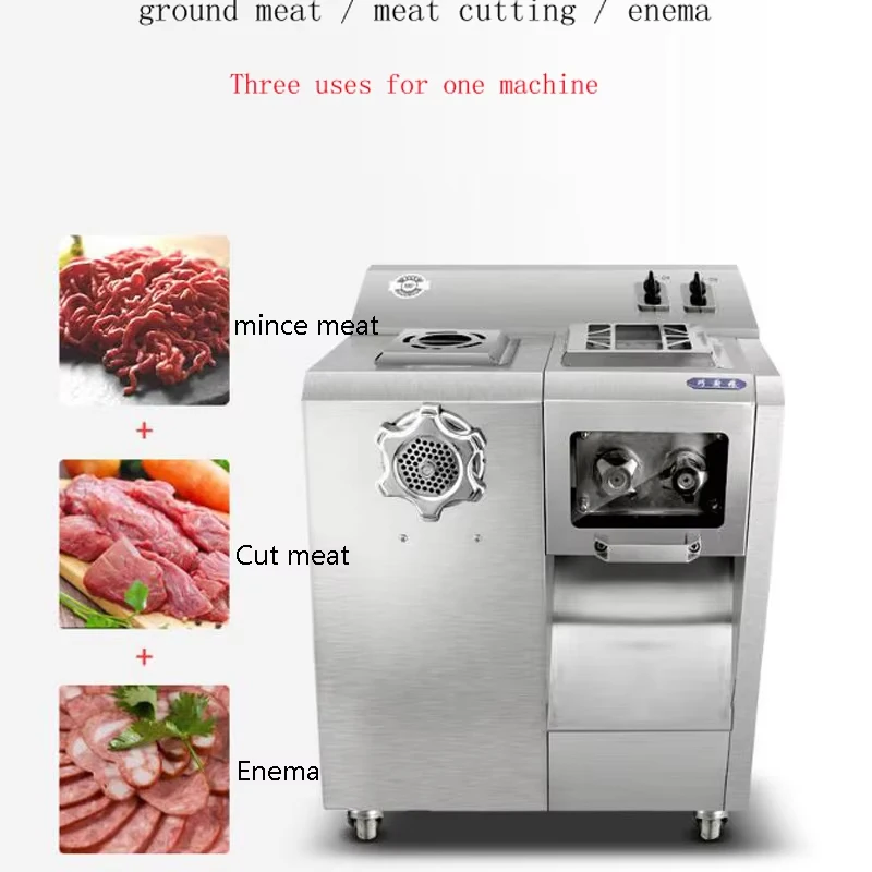 Commercial Use Multi Functional Meat Slicer Cutting Machine Stainless Steel Electric Vegetable Pork Mutton Bone Saw Meat Cutter