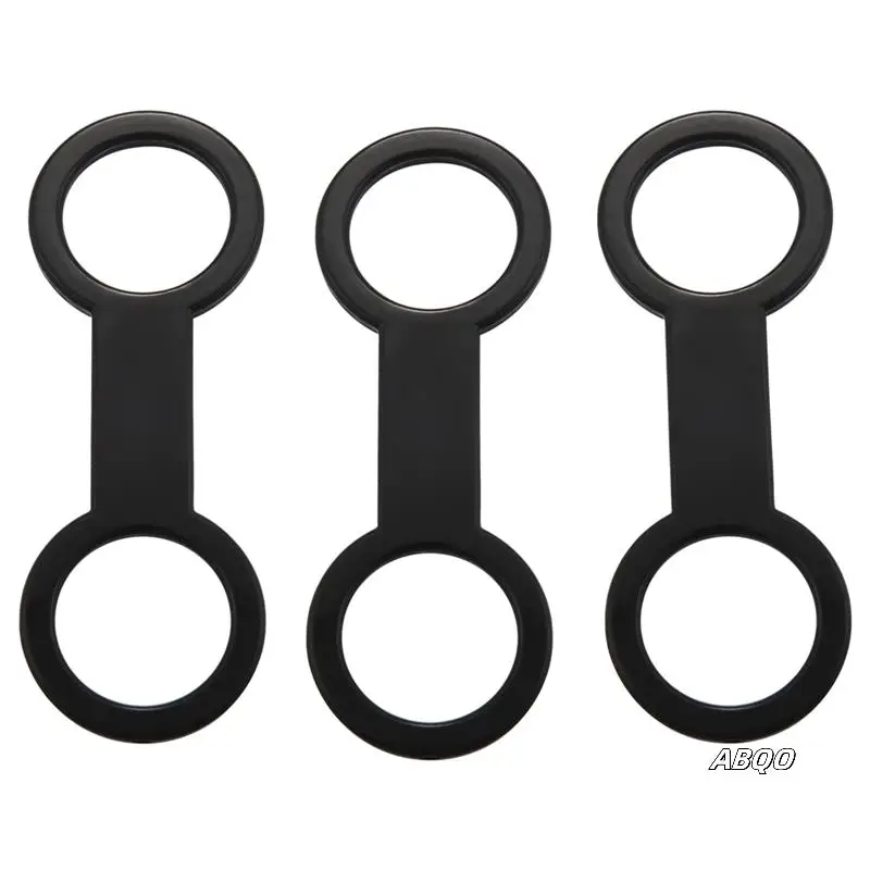 

80 Pieces Scuba Diving Dive Snorkeling Silicone Snorkel Mask Strap Keeper Holder Clips Retainer Attachment Gear Black