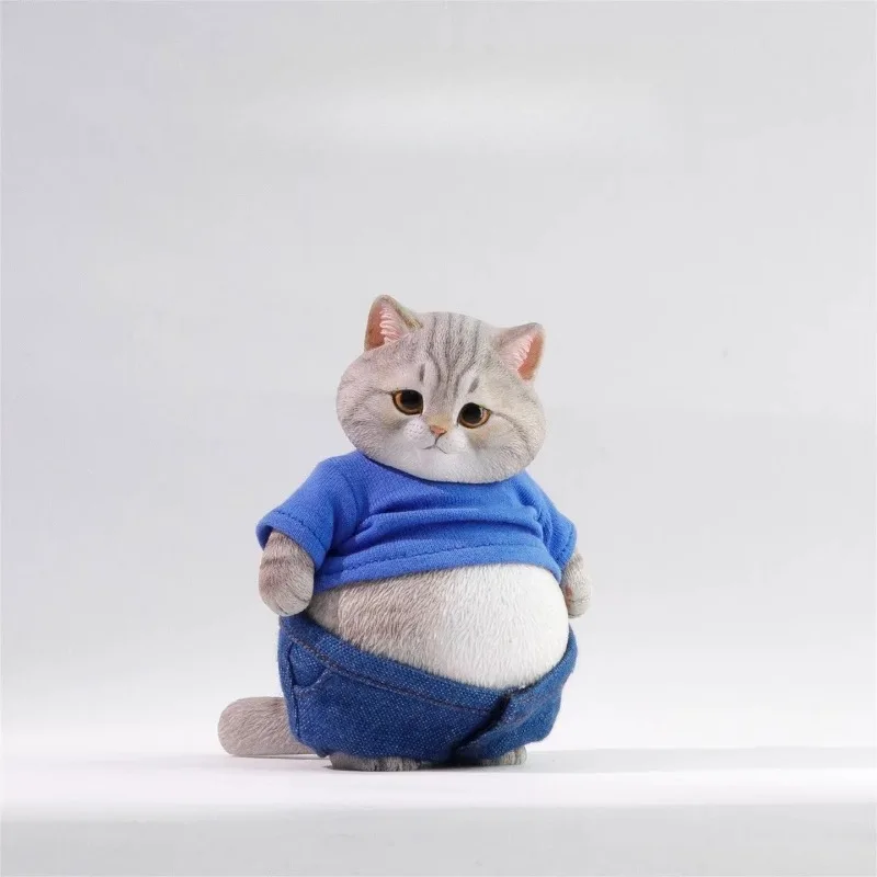 Pre-sale 1/6 Scale Resin Simulated Animal Cute Standing Posture Orange Cat Animal Model Fit Desktop Ornament Collection