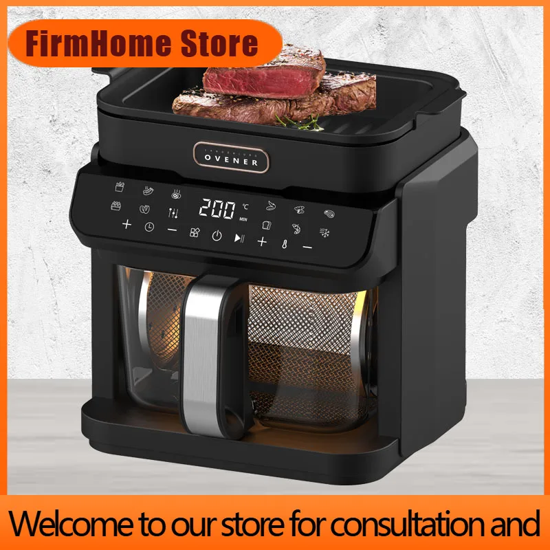 FirmHome Store2 In 1 Digital Control Visual Air Fryer With Grill Pan