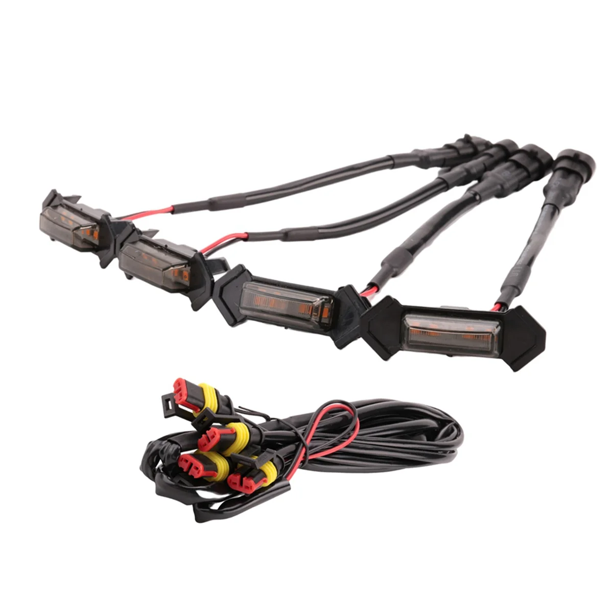 LED 프론트 그릴 스모크 앰버 라이트, 주간 주행등 램프, 2016-2021 토요타 타코마 TRD 프로/2019-2021 RAV4 용