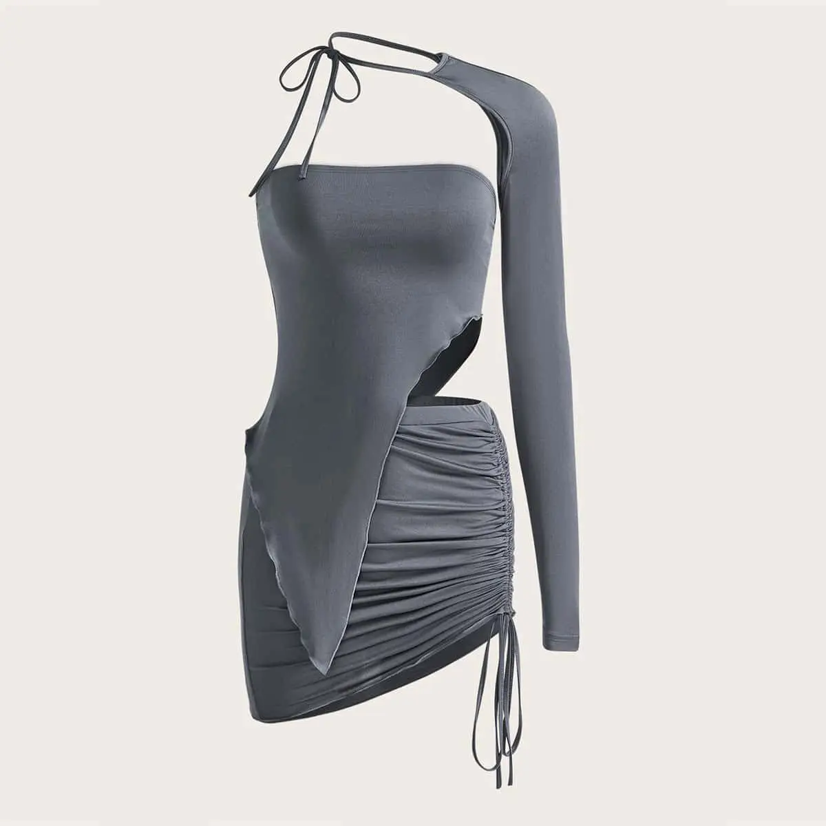 여성 패션과 트렌드를 위한 새로운 단색 여성 스커트 세트