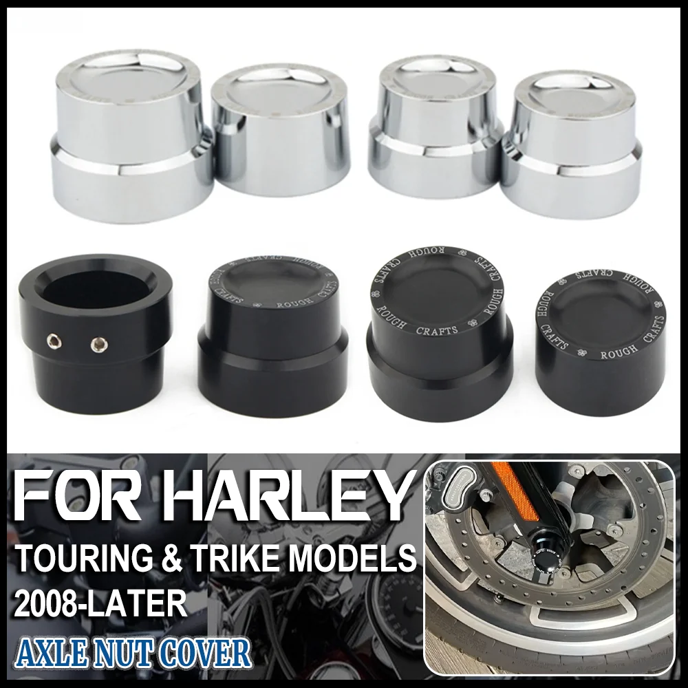 

Aluminum Front Rear Axle Nut Cover For Harley Sportster XL883 XL1200 Iron 883 Dyna Touring V-Rod Softail Street Bob Road Glide