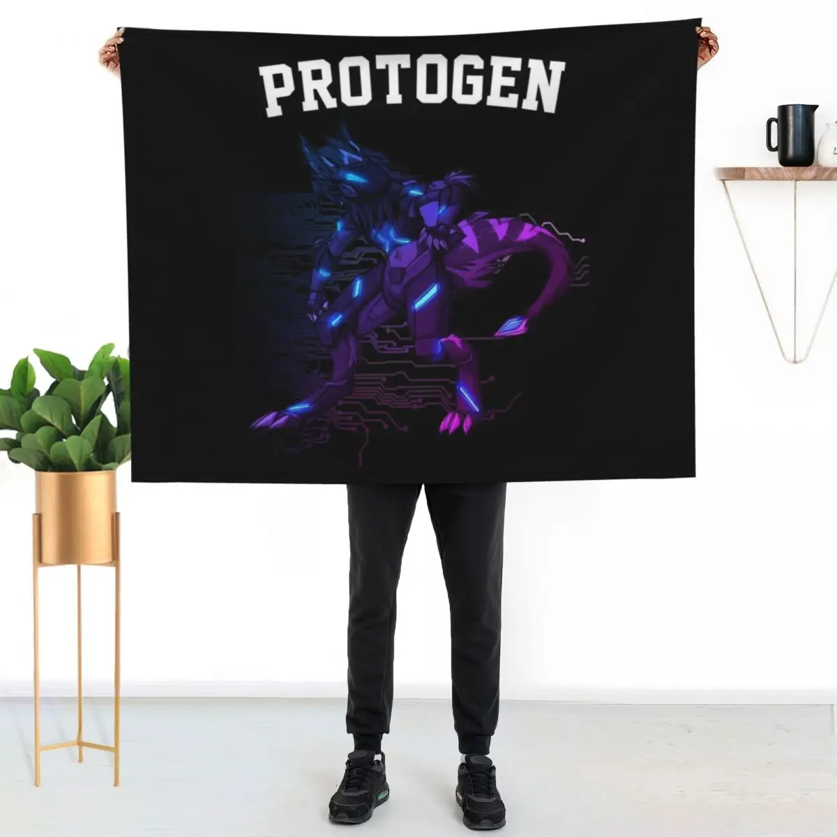 Robot Throw Blanket Outdoor Soft Blanket for Picnic Beach Camping