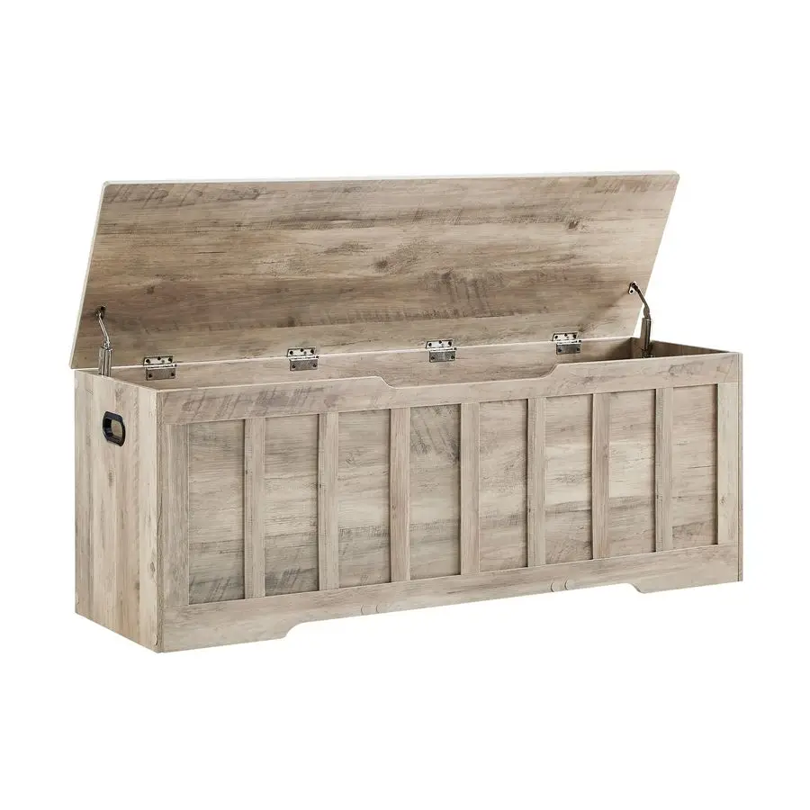 Storage Chest Extra Large,Storage Bench with 2 Safety Hinges,Shoe Bench,51.2 15.7 19.1 inches,Wooden Trunk for Bedroom,livingroo