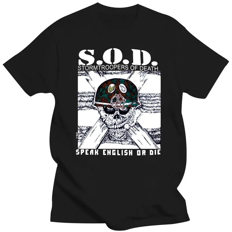 Mens Clothing S O D Sod Stormtroopers Of Death Sod  Black Shortlong Sleeve T-Shirt Unisex Men Women Tee Shirt