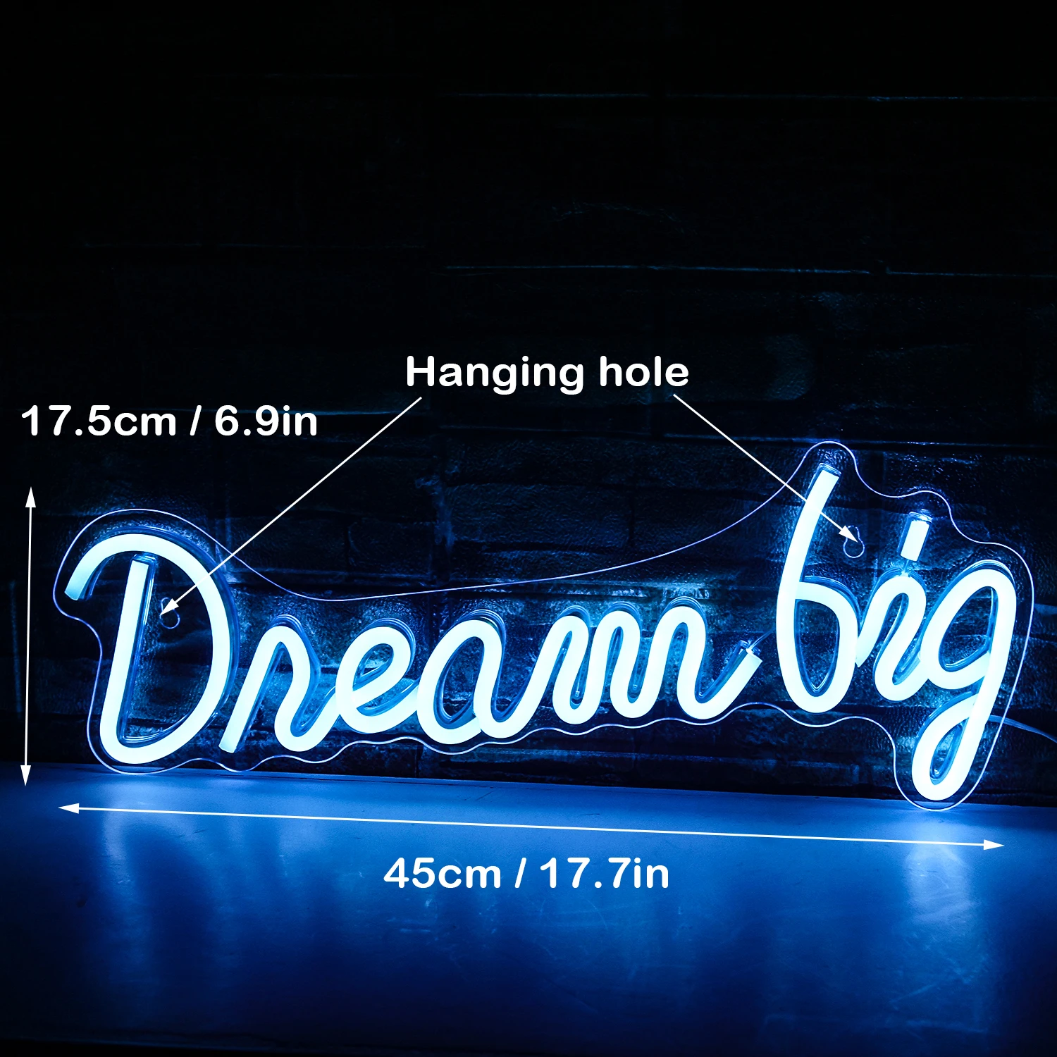 Dream Big Neon Sign Led Neon Light Office Studio Room Children\'s Room Game Home Family Wall Personality Wall Decoration Lamps