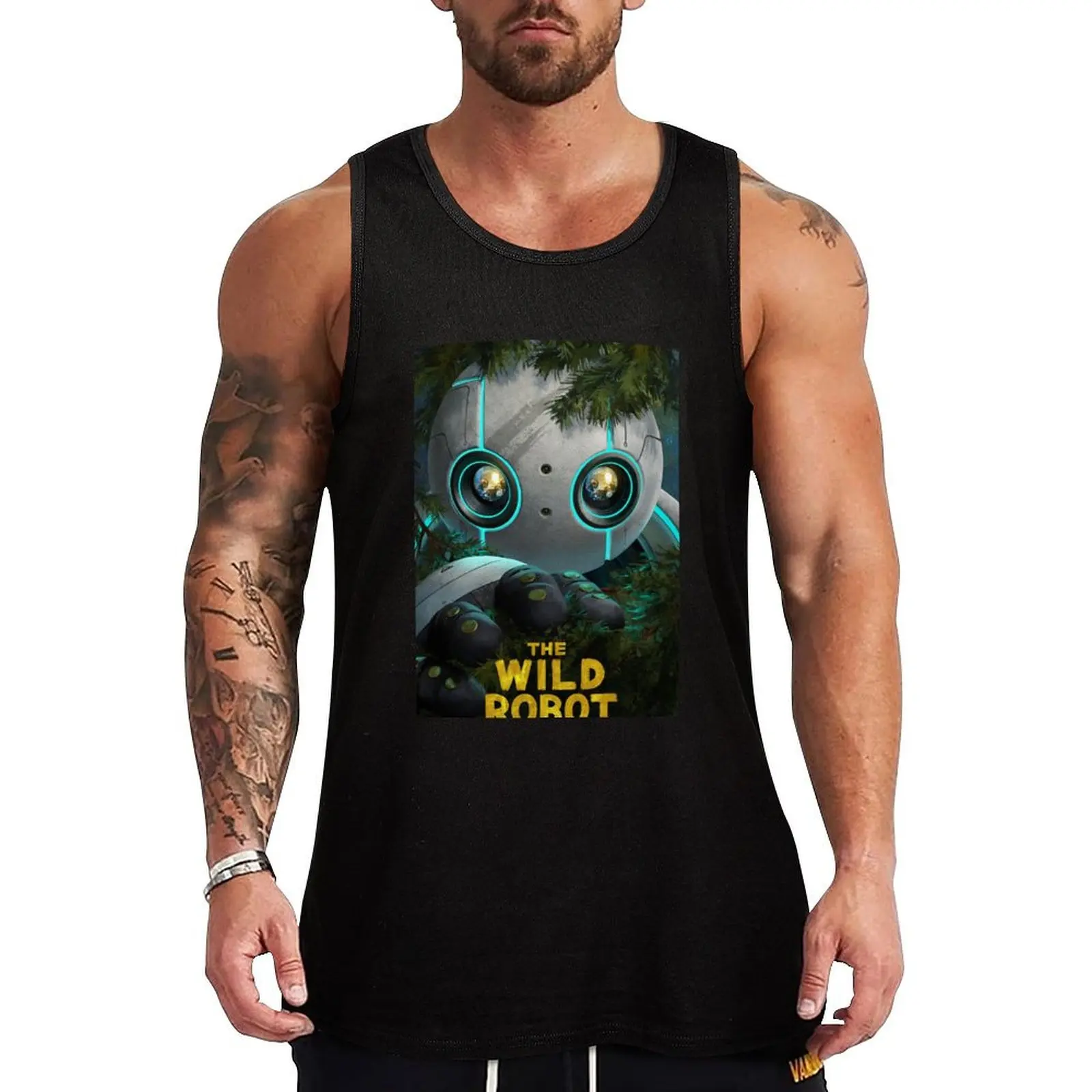 The Wild Robot Tank Top Trendy Print Tank Top Fashion Graphic Sleeveless Top