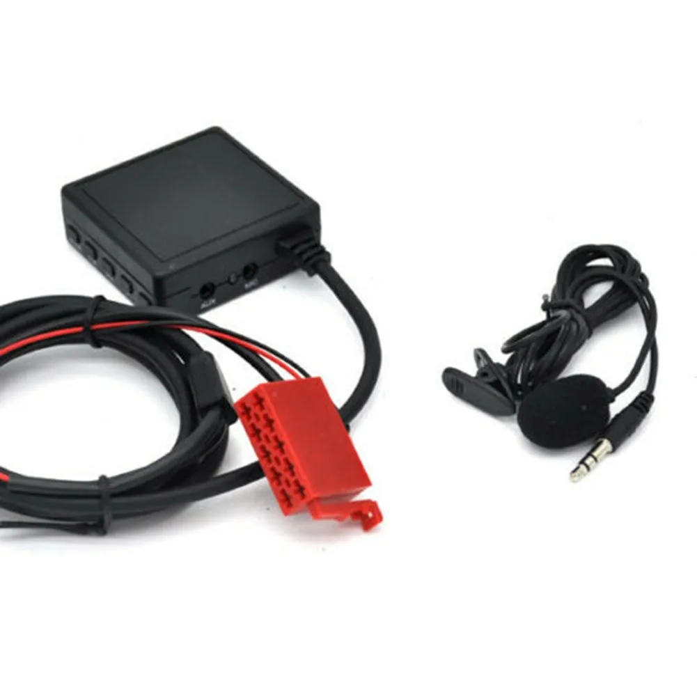 Car Radio Adapter USB for SD AUX with Handsfree Function for Mercedes Models W124 W140 W210 BE2210 BE1650 Requires AUX Mode