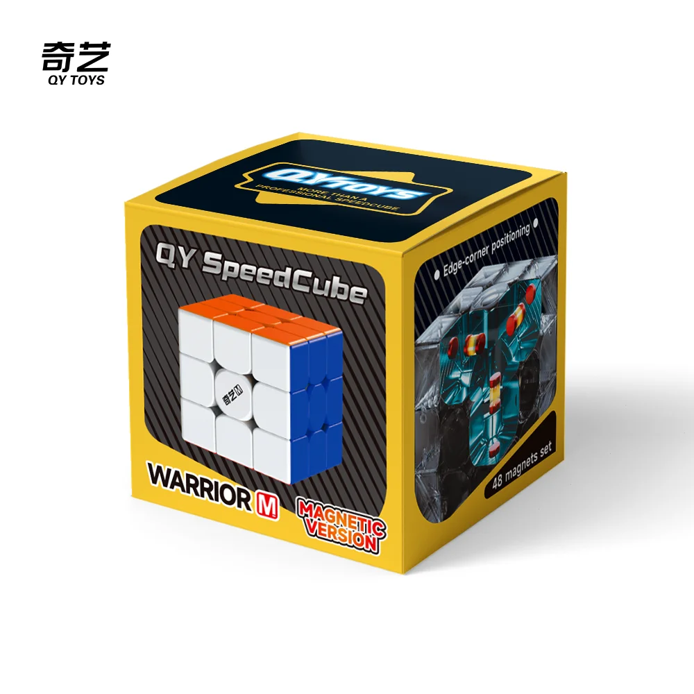 [MeowCube] ใหม่ล่าสุด QiYi Warrior M UV 3x3 สติกเกอร์ความเร็ว Magic Cube นักรบ M Pro Cubo Magico Professional Cube ของเล่นสําหรับเด็ก
