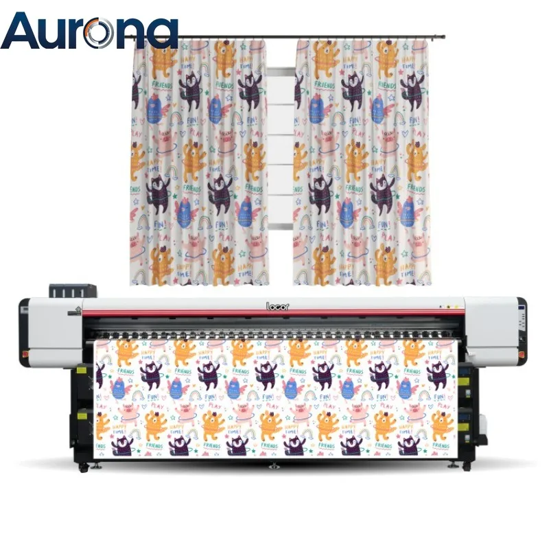 【Industrial】 3.2m 4 Heads Large Dye Sublimation Paper Printers Printing Textile Fabric T Shirt Bed Sheet Curtain Quilt Cover Mac