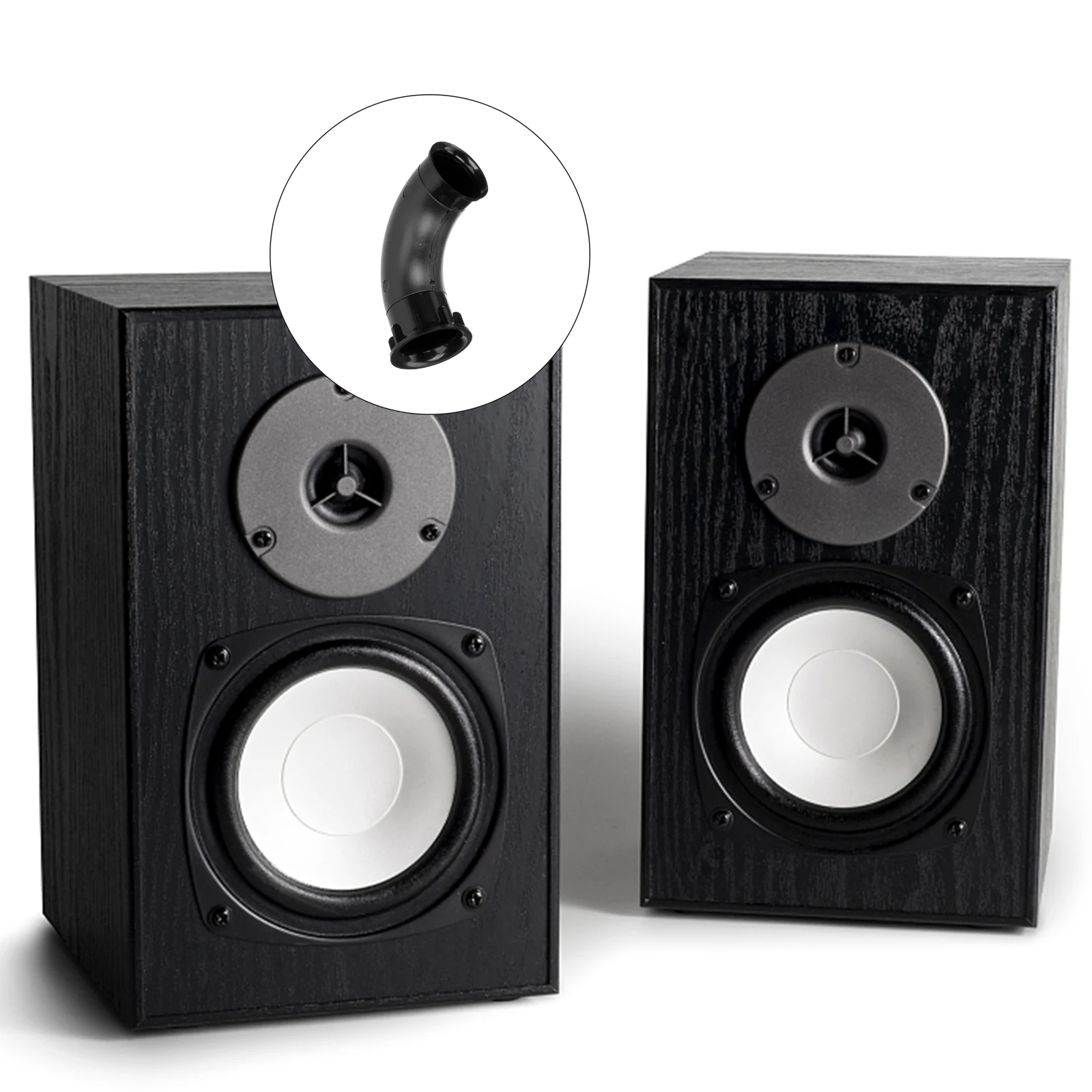 

2pcs Outlet Tube Car Vehicle Speaker Cabinet Tube Plastic Air Port Subwoofer Sound Car Speaker Air Audio Device