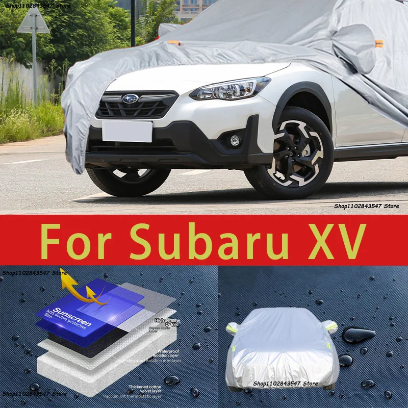 

Наружная защита для Subaru XV, чехол для автомобиля с полным покрытием, Солнцезащитный водонепроницаемый пыленепроницаемый внешний автомобильный аксессуар