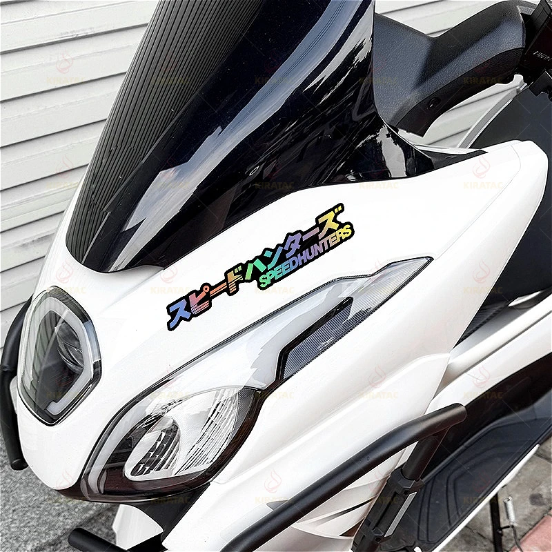 1PC Speedhunters Motorcycle Sticker 2D Flat Vinyl Decal Waterproof Helmet Tank Fairing Window Bike Sport Decor