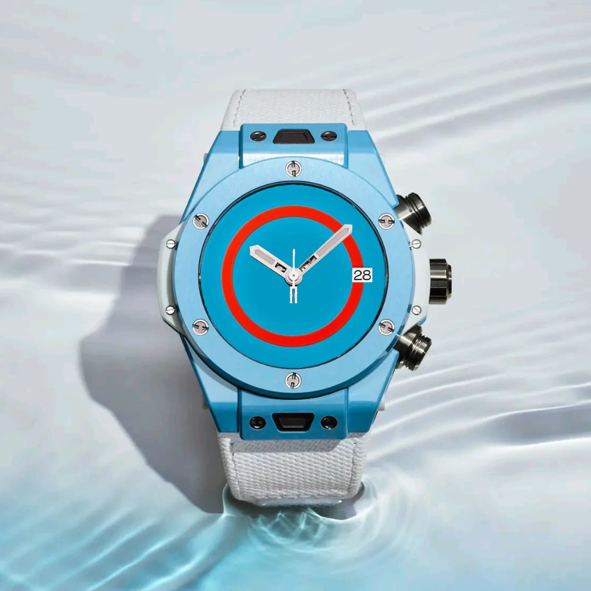 28.5mm Dial Compatible With NH35/4R35 Miyota S215 ETA 2836/2824/2813/8200 Movements Matte Finish Colored Round Dial Replacement