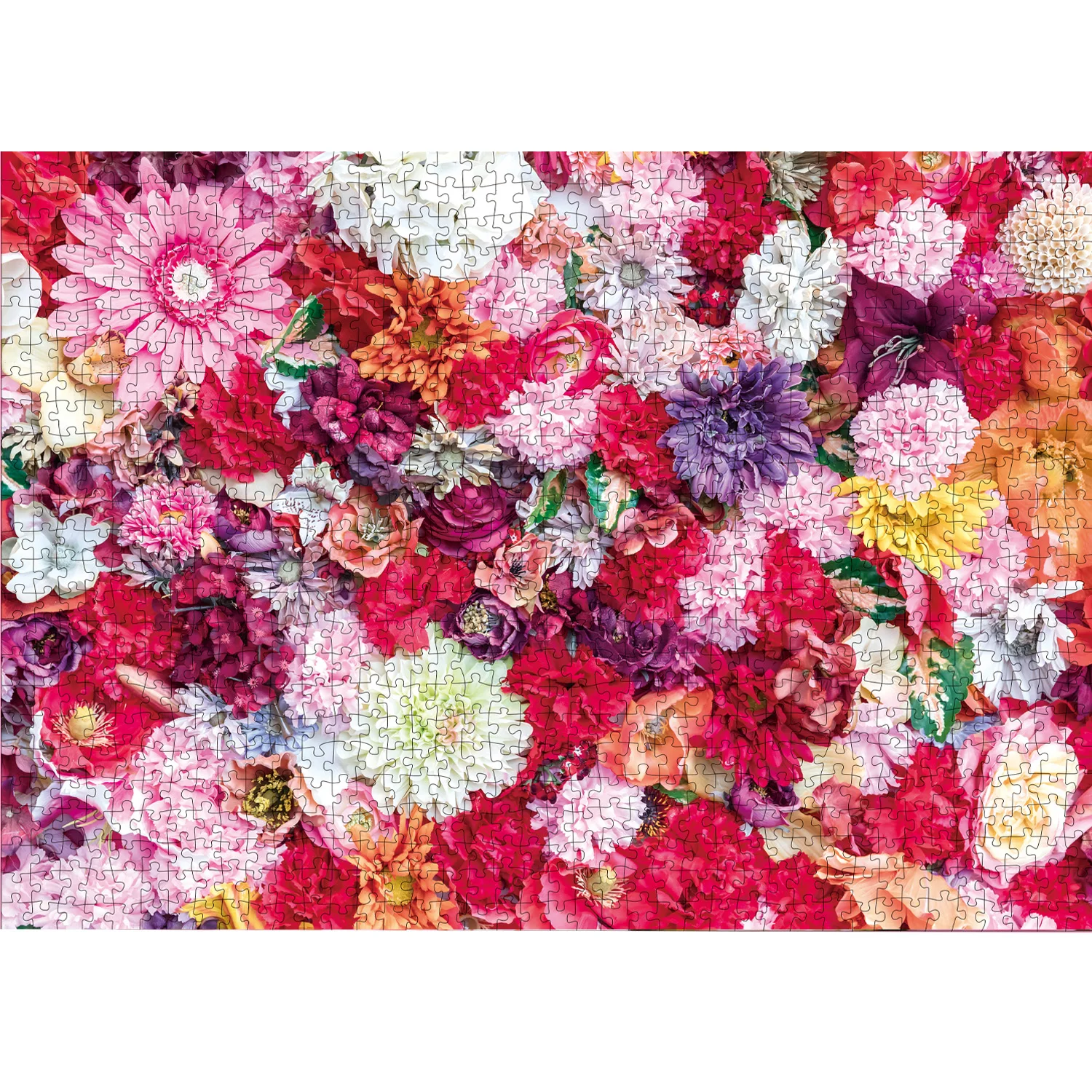 1000 Pieces Colorful Floral Jigsaw Puzzles for Adults Home Decor Games Family Fun Floor Puzzles Educational Toys for Kids