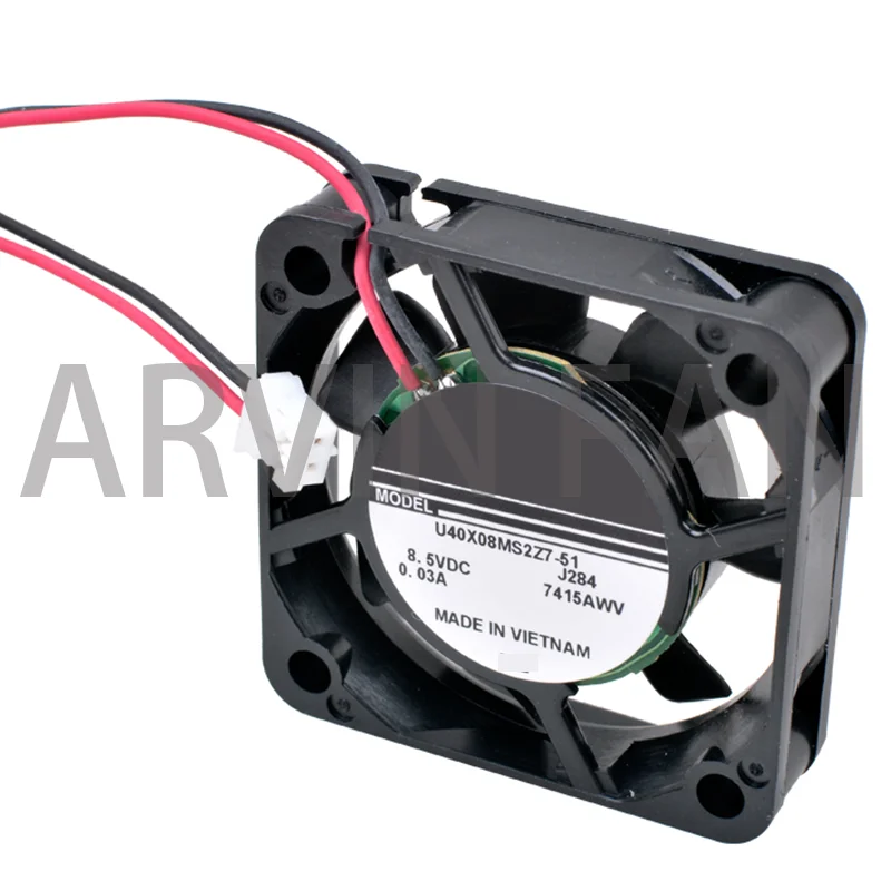 U40X08MS2Z7-51 Original para Raspberry Pi, ventilador de refrigeración pequeño Ultra silencioso, 4cm, 40mm, 40x40x10mm, DC8.5V, 0.03A, nuevo