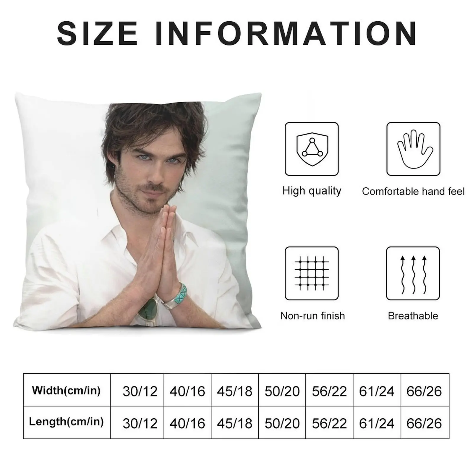 Ian Somerhalder Damon Salvatore Throw Pillow Ornamental Pillow pillow pillowcase