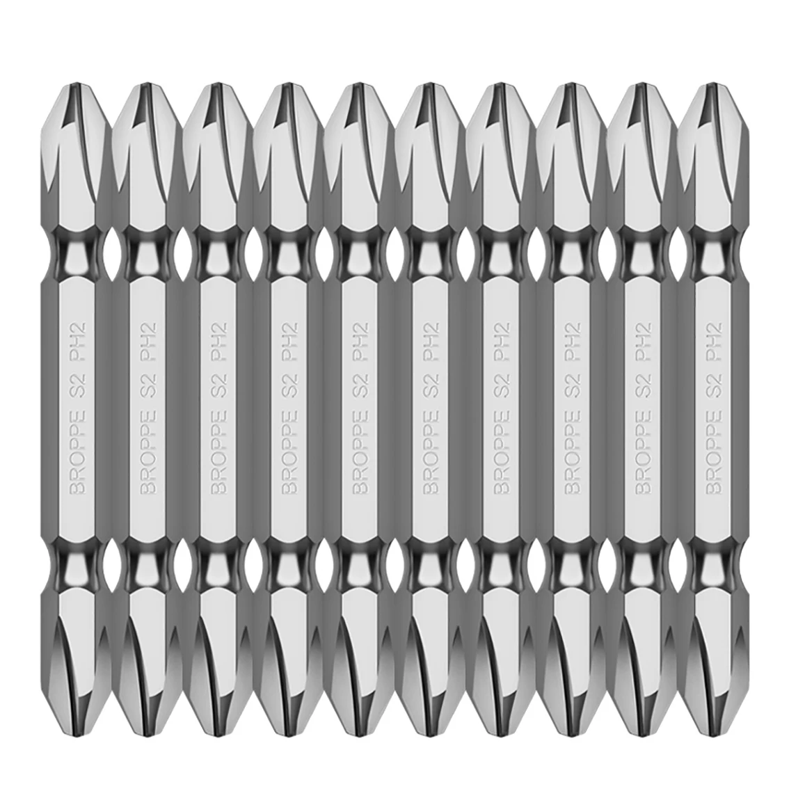 Destornillador de doble cabeza PH1 PH2 PH3, 1 piezas, puntas de destornillador magnéticas Phillips ranuradas cruzadas y planas, 65/100/150mm de