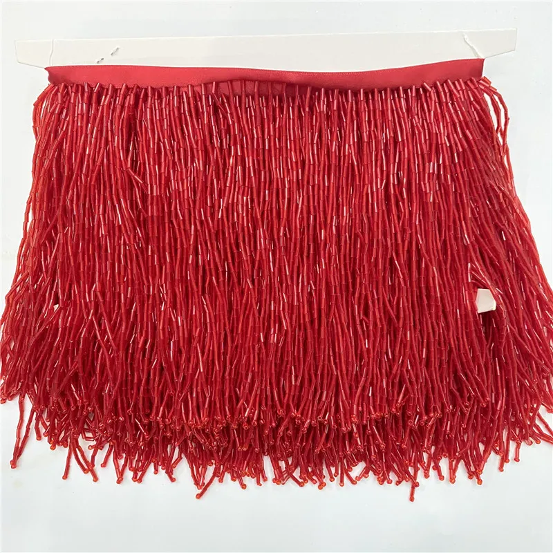 15 Cm Breed Fringe Kraal Kwast Kwasten Trim Kant Voor Diy Accessoires Home Textiel Dance Lint