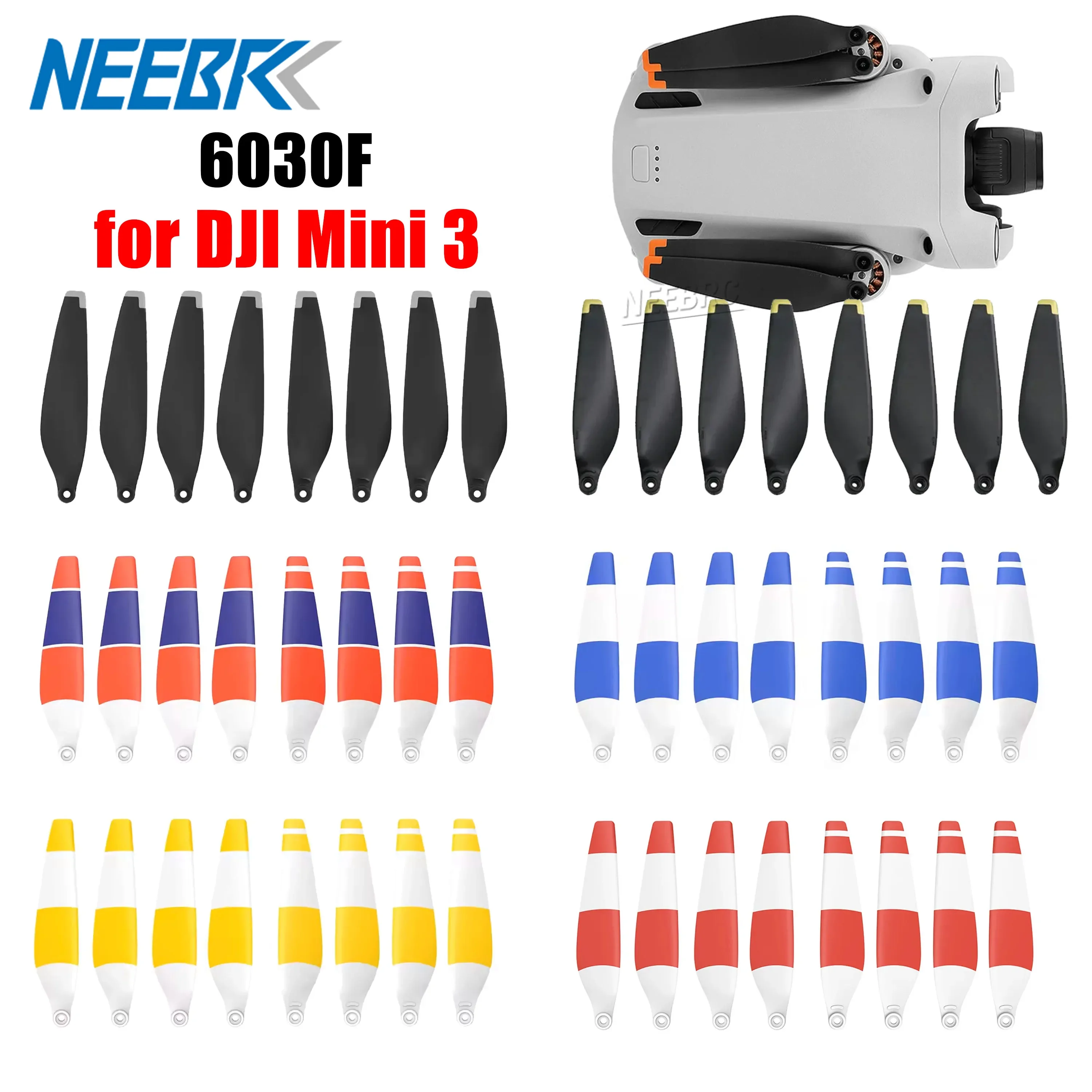8 stücke/4 paar 6030 Drone Low-Noise Propeller Props Klinge für DJI Mini 3 RC Racing Quadcopter ersatz Ersatzteile Zubehör