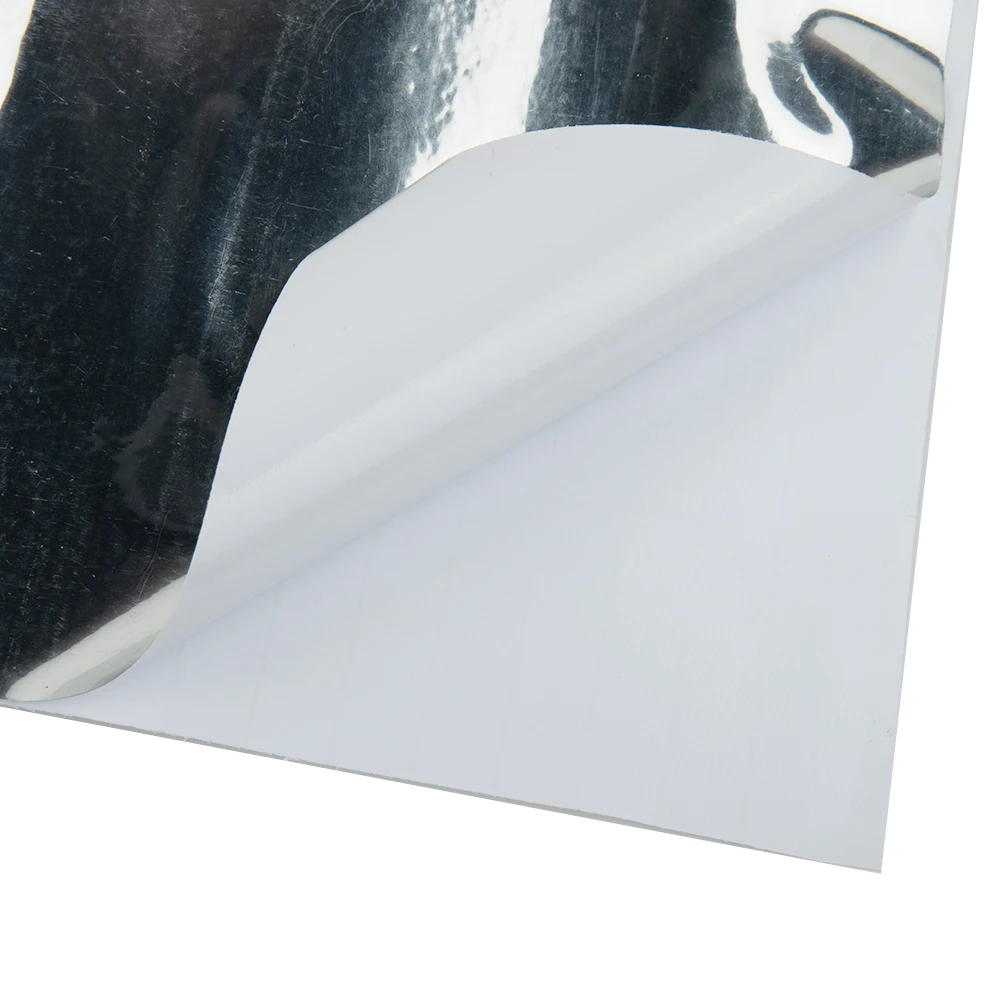 Design Decor Chrome Film Sticker Stretchable Flexible 30x152cm Wrap Sheet Bubble free Waterproof UV Protection
