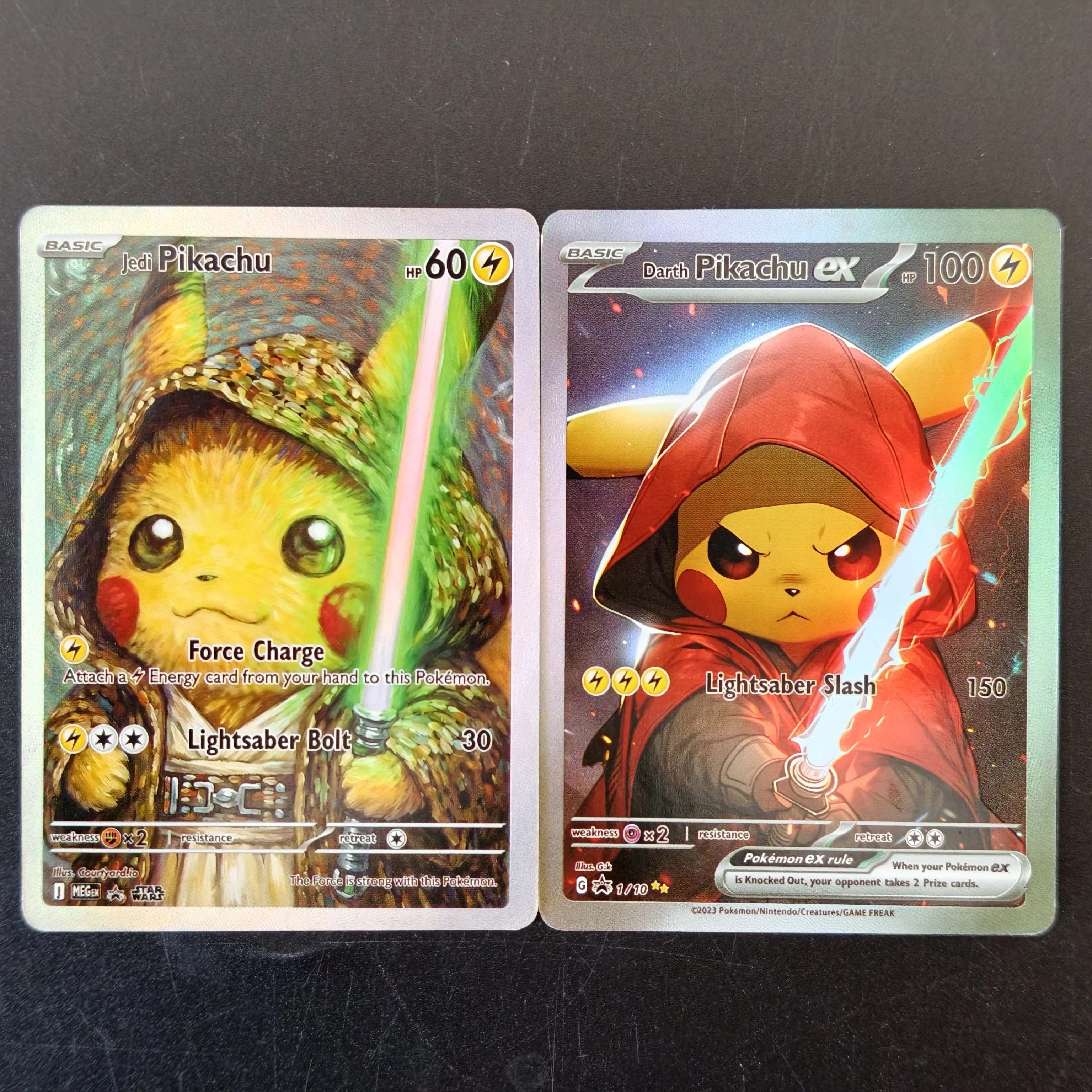 Proxy TCG Card PKM Darth Jedi EX Rainbow Holo Cards Advanced DIY Self Made Single Card Classic Game Anime Cards Gift