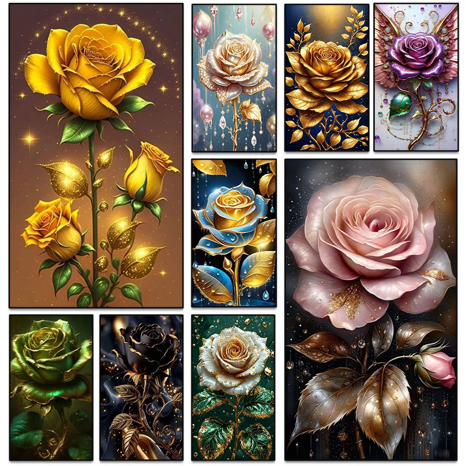 

Diamond Painting Art DIY Fantasy Rose 2025 Valentine's Day Diamond Mosaic Kit 5D Rhinestone Handmade Cross Stitch Home Decor