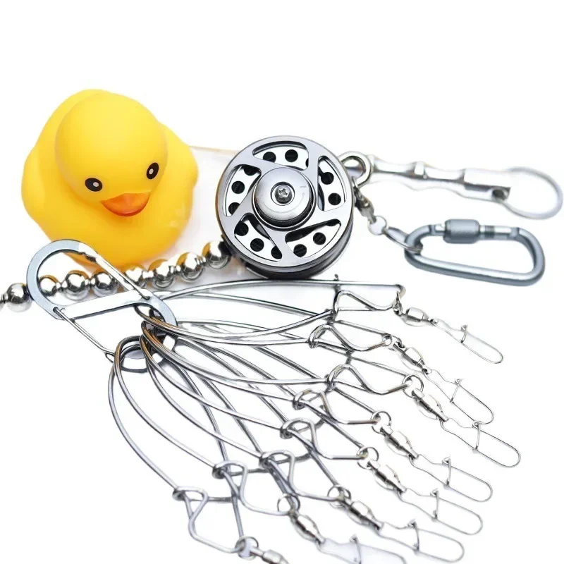Luya lock fish buckle device steel through string tool Luya fishing special
