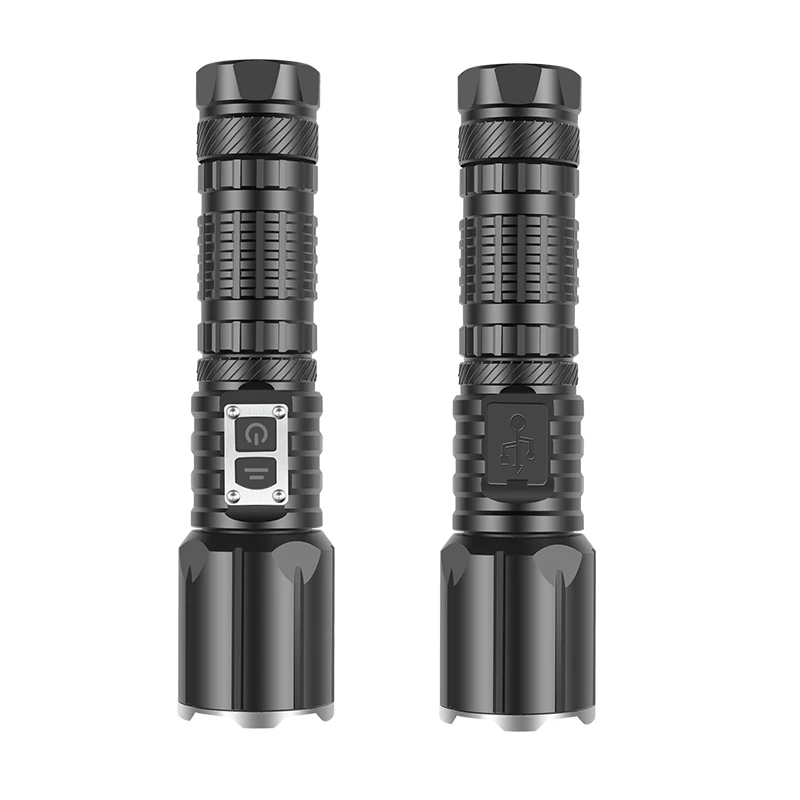 Convoy Flashlight Shock Self-Defense Lamps Led Flashlight Ultra Powerful Rechargable Torch Survival Equipment Usb Charging Light