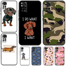 Dachshund Teckel Dackel Dog Phone Case For Xiaomi Redmi Note 13 12 12S 12C 13C 10 10C 9 9C 10S 11S 11 Pro Soft Cover