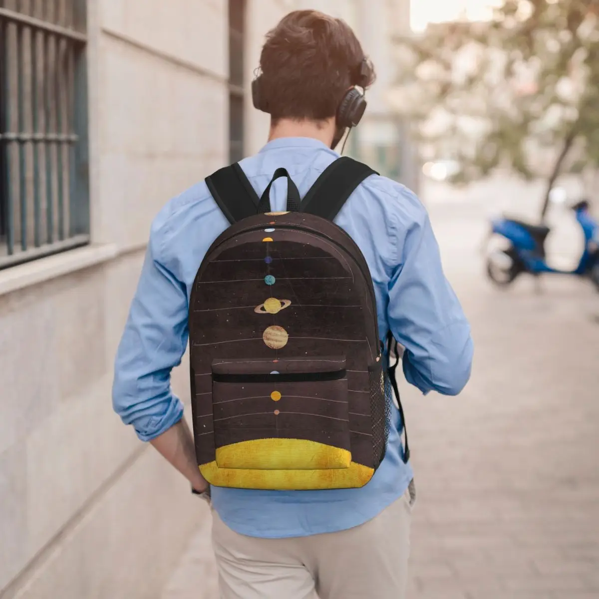 Solar System Student Backpack School Bag Hiking Travel Daypack for Men Women Bookbag Shoulder Bags