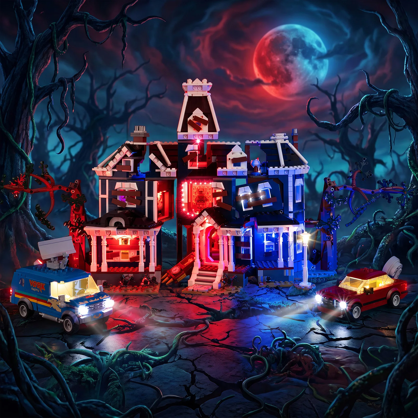 Kit de Luces LED Kyglaring Compatible con Lego Stranger Things: La Casa Creel 11370, Bloques de Construcción No Incluyen Lego