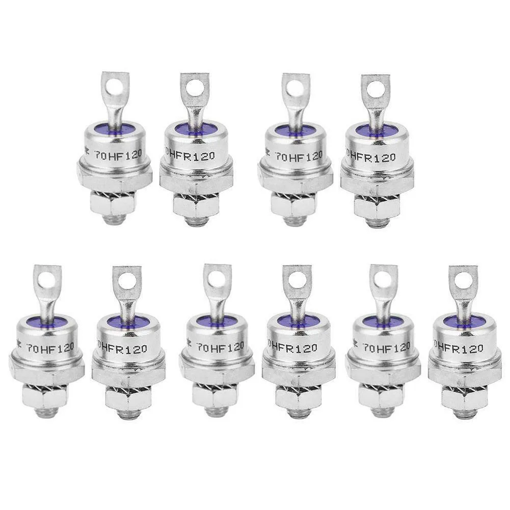 Imagem -05 - Diodos Retificadores Espirais para Conversor de Bateria Carregamento de Energia 70hfr120 com 70hf120 10 Pcs