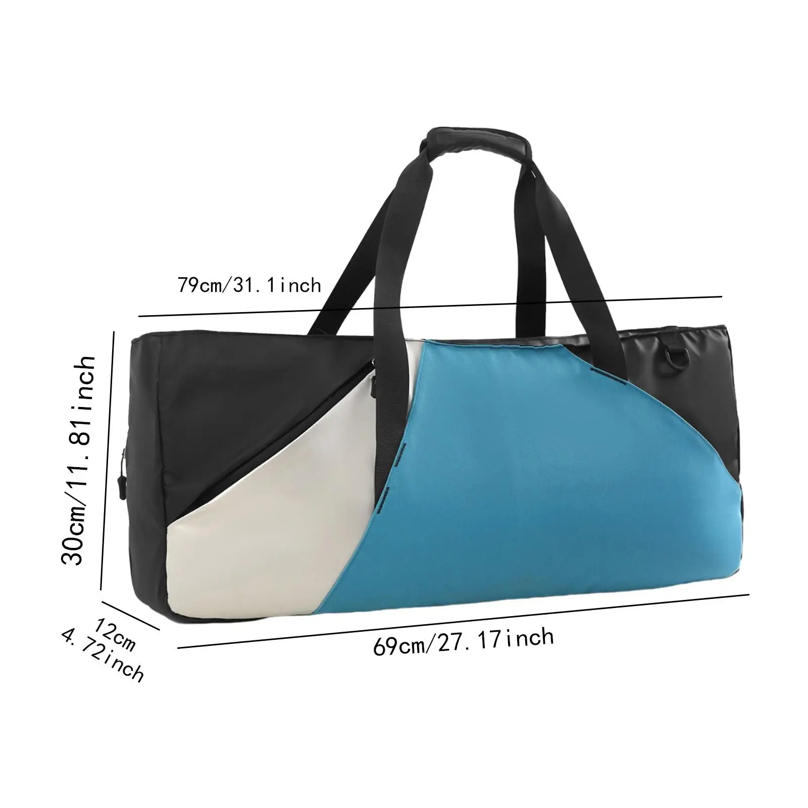 Badminton Racket Bag with Shoulder Strap and Hand Carrying Bag, Waterproof,