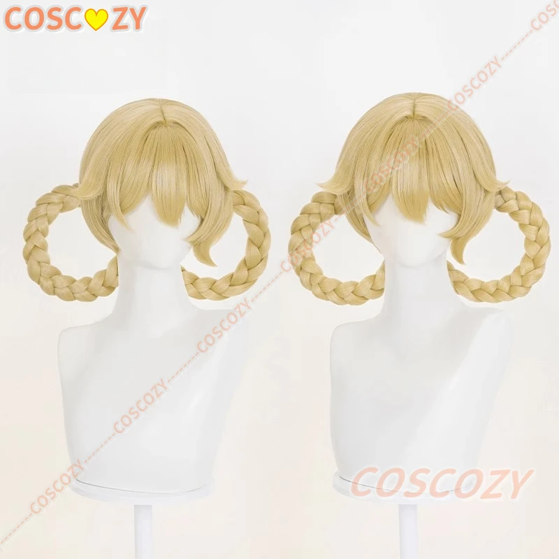 Genshin-Peluca de Cosplay de Jahoda, pelo dorado especial, Yagoda Yagoda, peluca de Cosplay para fiesta de Halloween, accesorios para adultos y mujeres y hombres