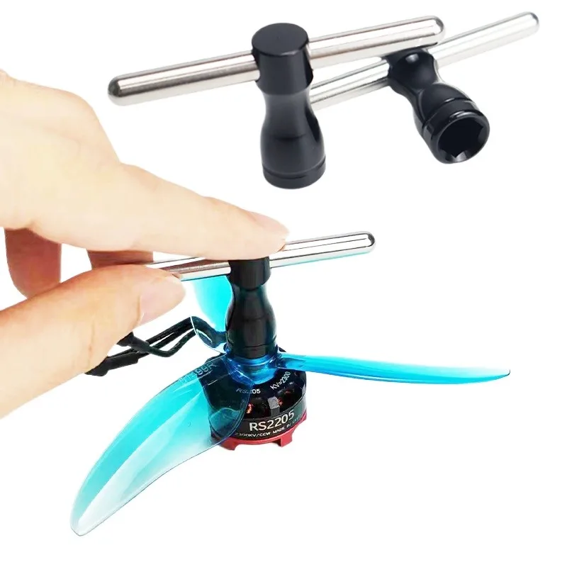 

High Quality Alloy M5 Screw Wrench Portable Propeller Quick Release Tool T-Socket for RC Drone FPV 2205/2207 Brushless Motor