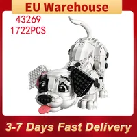 1722pieces Cute Puppy Building Blocks Animal Dog Model Diy Assembly Brick Toys Kids Christmas Gift Compatible With Set 43269