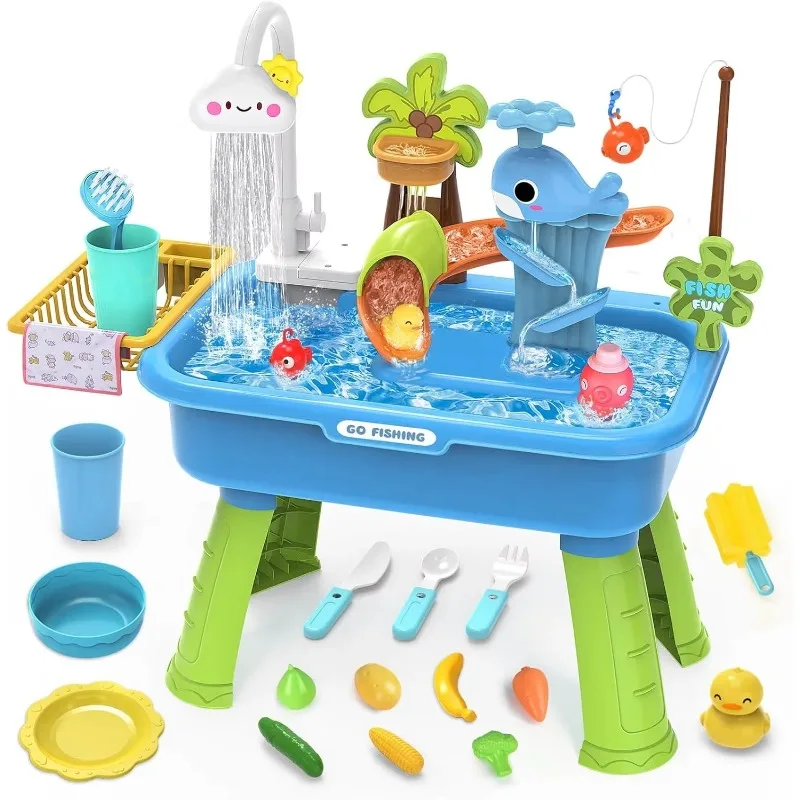 Toddler water table 1-3 with electric water pump