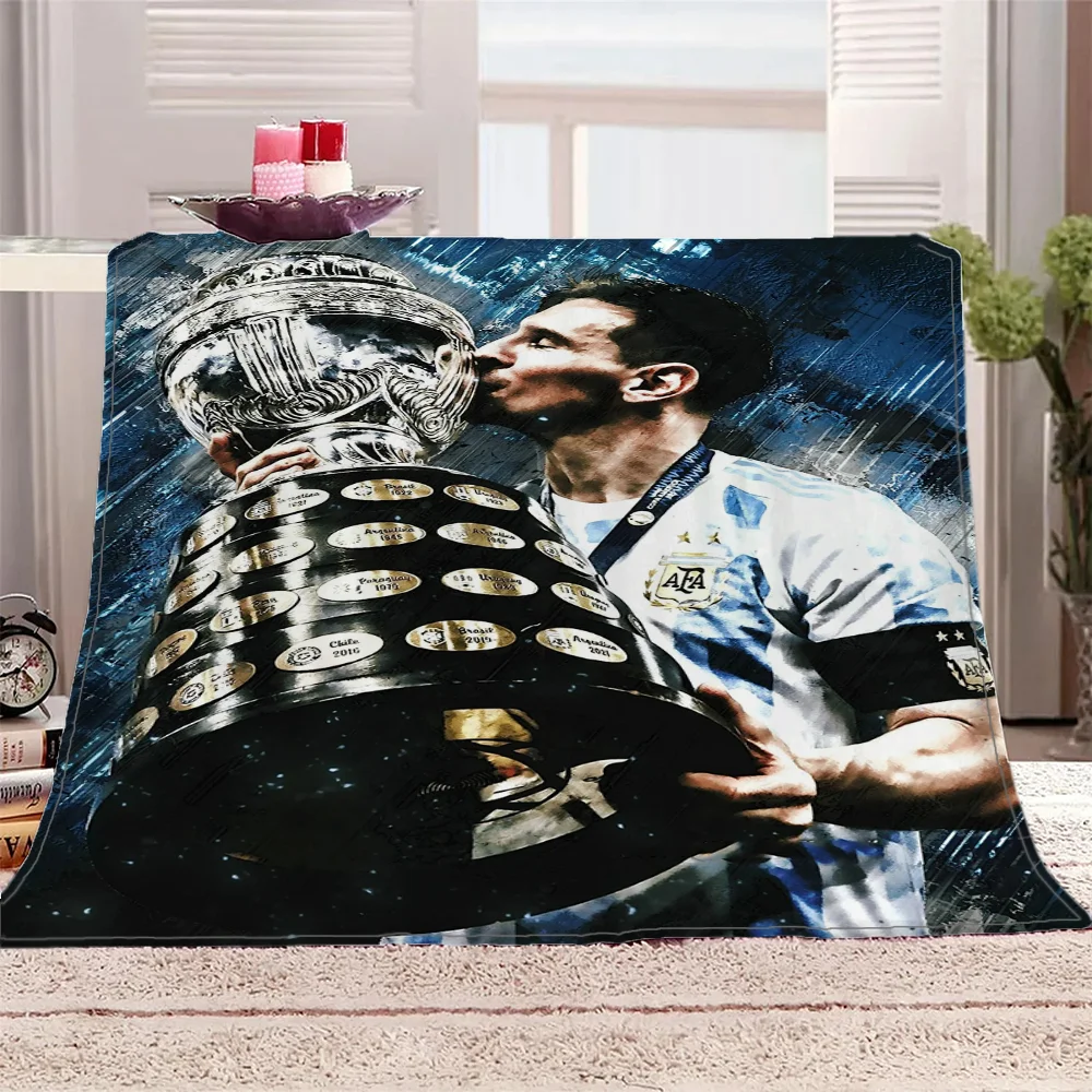 Blanket Large Messi Blankets & Throw Blanket for Sofa Luxury Bedding Fluffy Soft Blankets Characters Cobija Home and Decoration