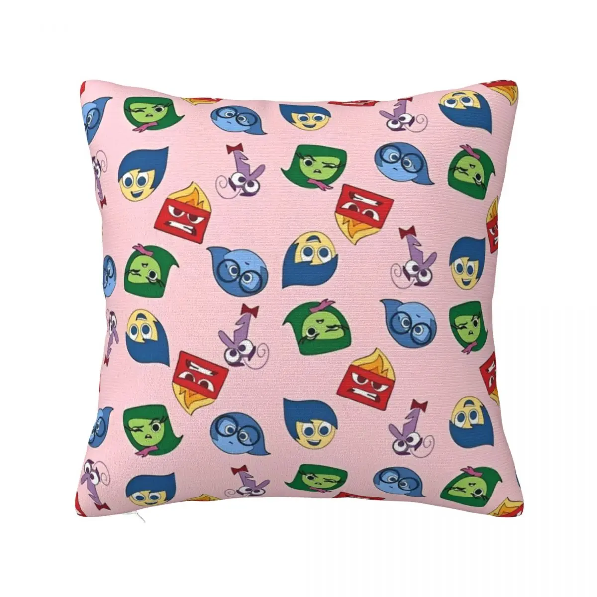 Funda de almohada decorativa de dibujos animados, cubierta cuadrada de varios tamaños, 2024