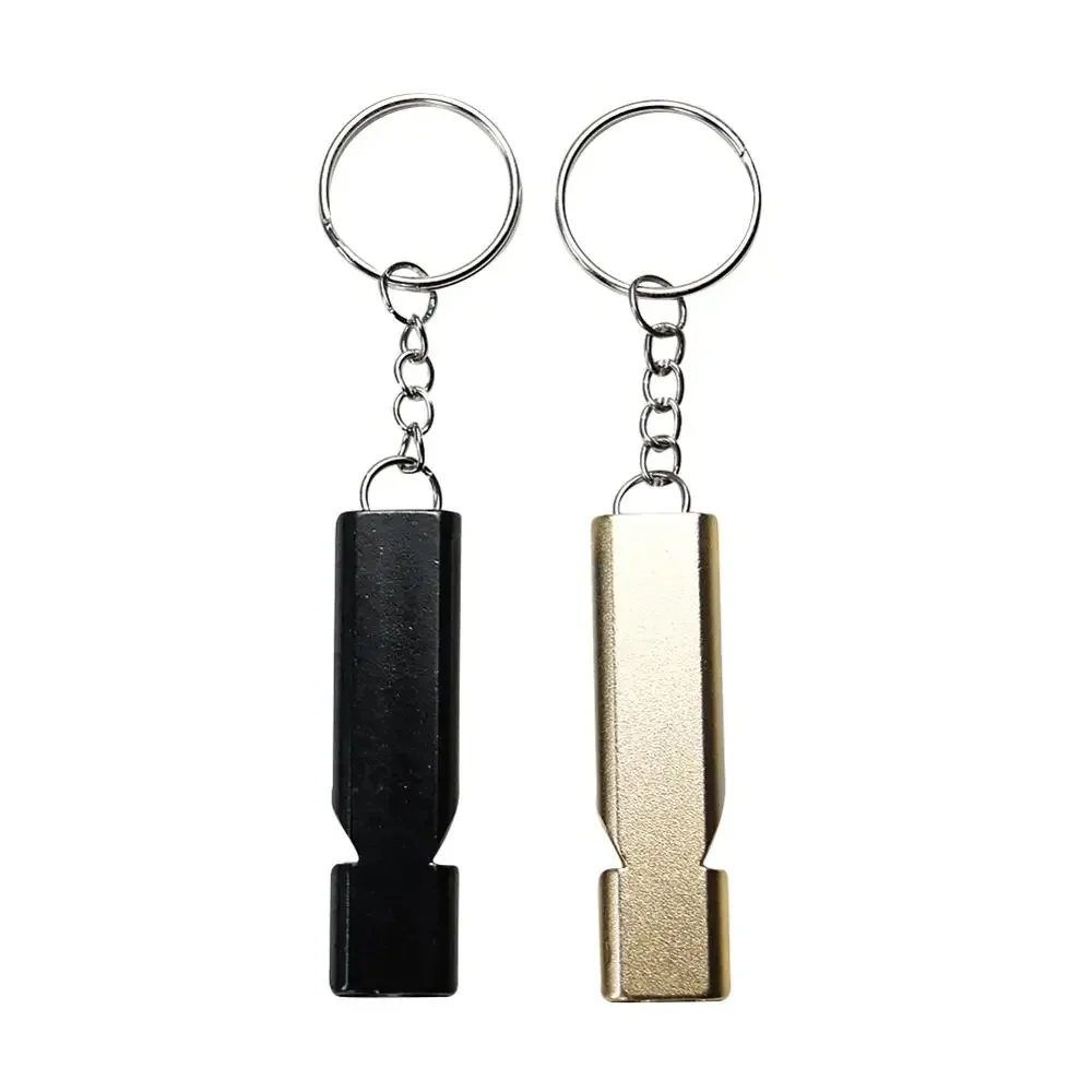 

Свисток аварийный брелок из алюминиевого сплава, инструмент для выживания на открытом воздухе, децибел, звуковой сигнал для пеших прогулок, кемпинга, спасения, многофункциональное снаряжение