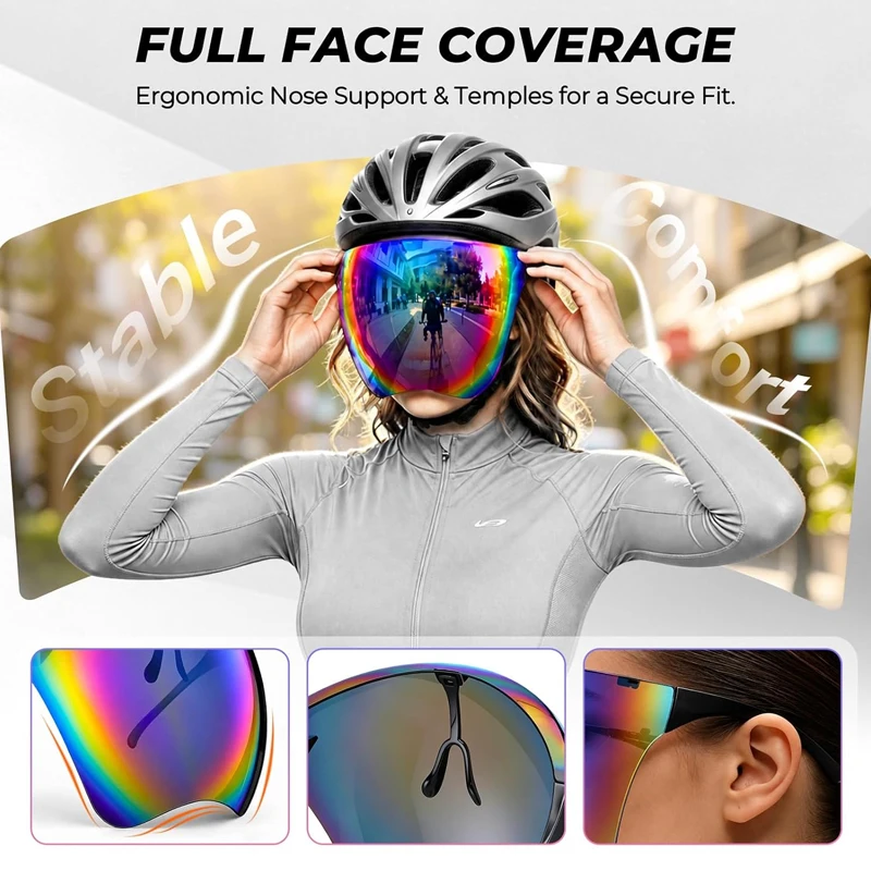 Sunglasses Women Men Protective Faceshield Glasses Goggles Full Face Covered Spherical Lens Anti-Spray Safety Sunglasses Men