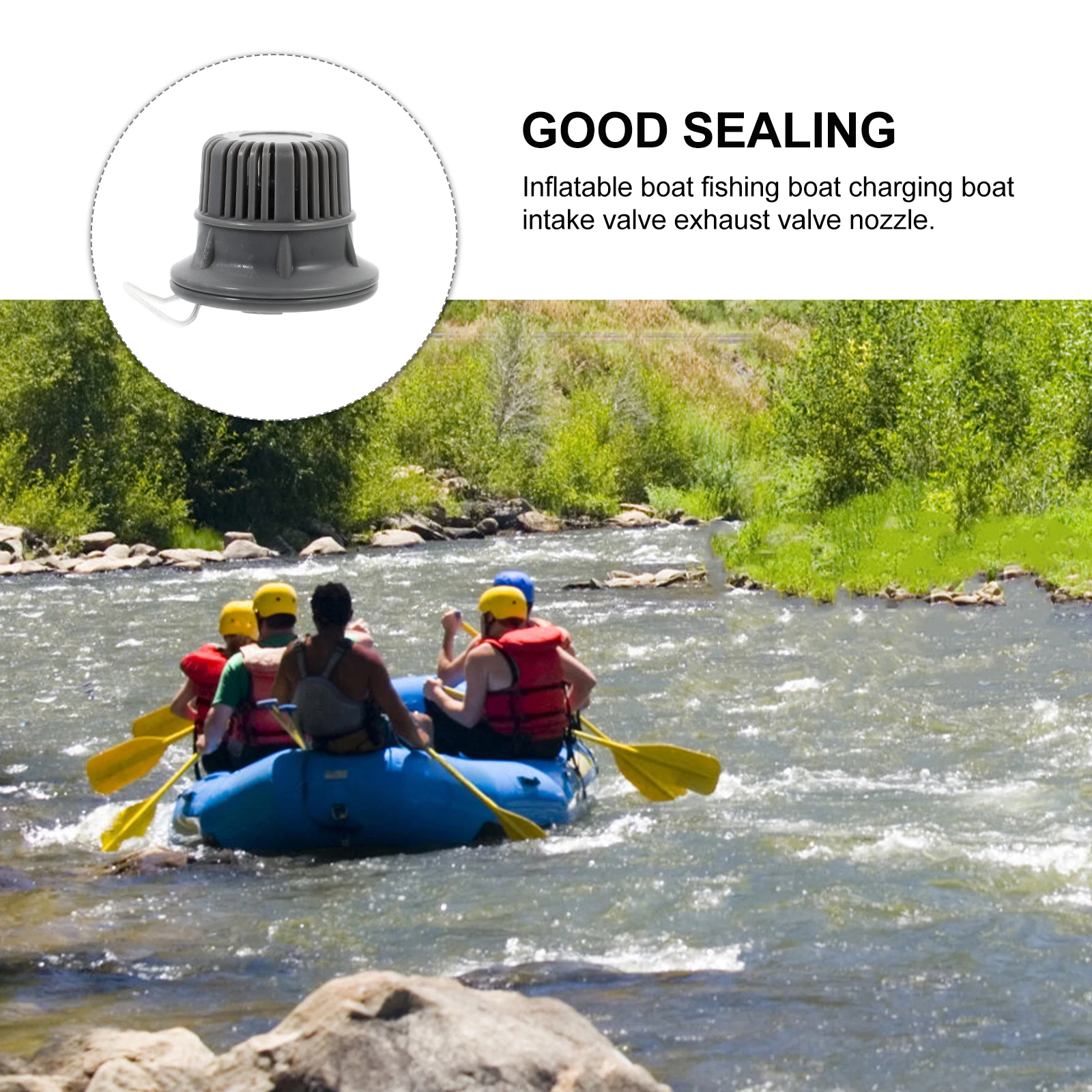 

Inflatable Boat Air Kayak Air Valves Replacement Durable Plastic Marine Valves Double Seal For Canoe Inflatable Boats