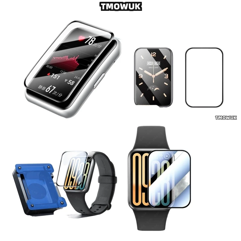 

For Xiaomi Band 4 - 10 Pro Screen Protection PMMA Flexible Soft Film Full Cover 3D Curved Anti - Scratch