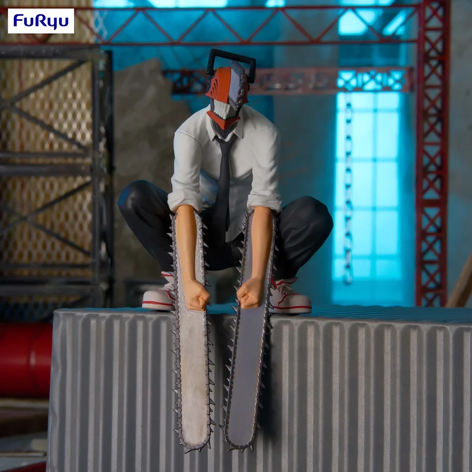 Figura de Acción de Chainsaw Man de 14 cm, Figura de PVC de Power/Denji, Figura de Chainsaw Man Noodle Stopper, Modelo de Colección para Adultos, Juguetes