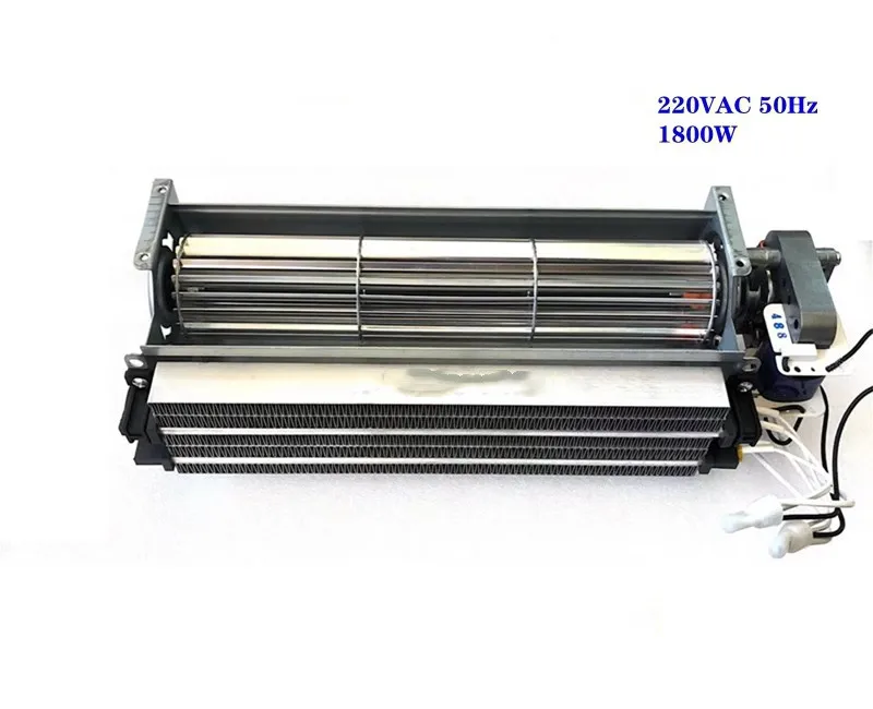 Fan Heater 220V Cross Flow Fan with PTC Heating Element for 1200W/1800W Blower Heater